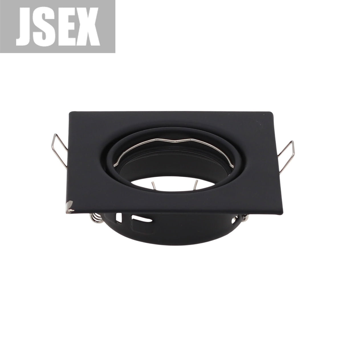 Square Metal Black Recessed LED Ceiling Light Frame MR16 GU10 Bulb Fixture Downlight Holder GU10 Spot Light Fitting