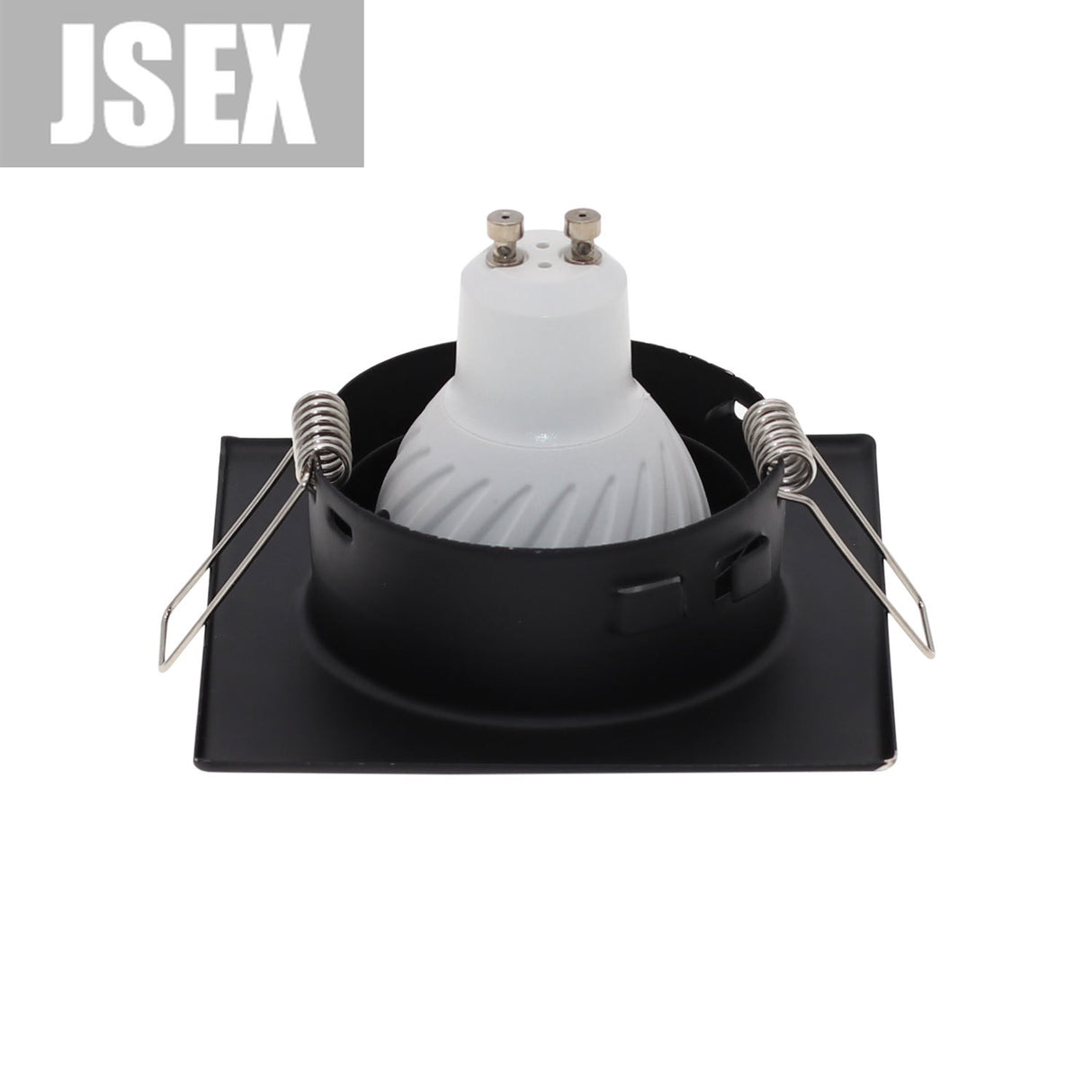 Square Metal Black Recessed LED Ceiling Light Frame MR16 GU10 Bulb Fixture Downlight Holder GU10 Spot Light Fitting