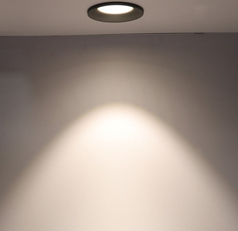 LED Dimmable Cob Spotlight Ceiling Light AC85-265V 7W 10W 12W 15W Aluminum Round Recessed Downlight