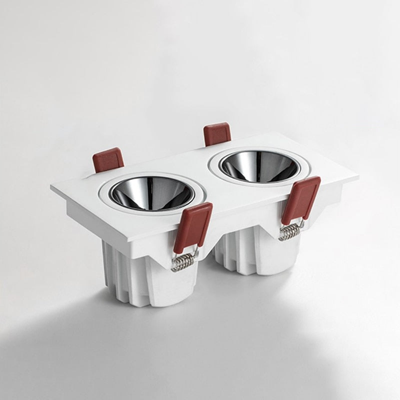 Angle Adjustable Anti-glare Square LED COB Recessed Downlight 7W 9W 12W 15W LED Ceiling Spot Light Kitchen Living room Indoor