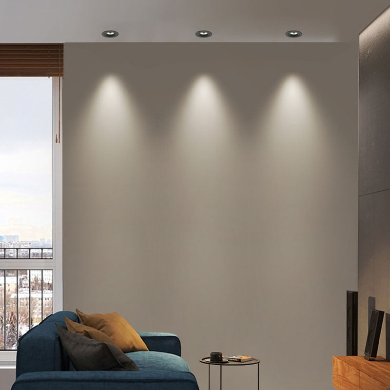 LED COB Downlight Dimmable 110V 220V 15W 20W 24W 30W Spot Light 4000K Ceiling Lamp For Indoor Lighting - Warm White