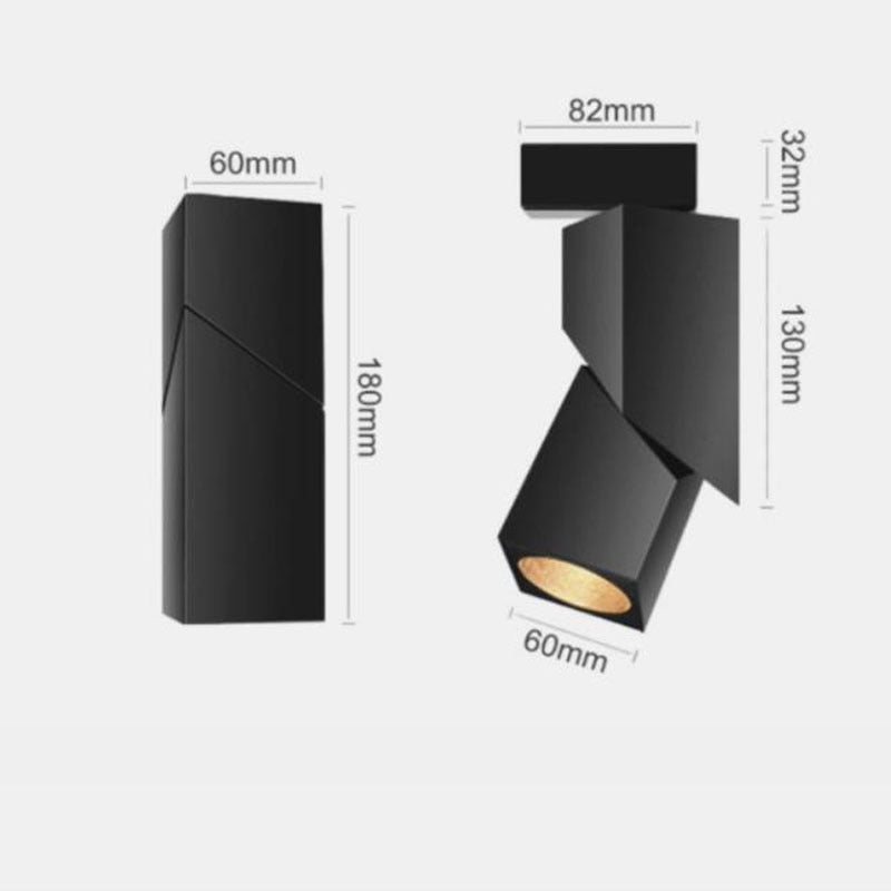 Folding 360° Rotation Dimmable LED Downlights 15W/20W COB LED Ceiling Spot Lighting 85-265V LED Background Lamps Indoor