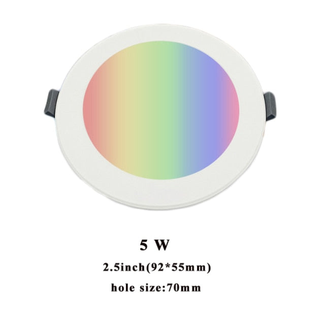 2021 New Tuya Zig bee 3.0 Smart 4 Inch RGBCW 10W Led Recessed Ceiling Light Voice Control Work With Alexa Google Home