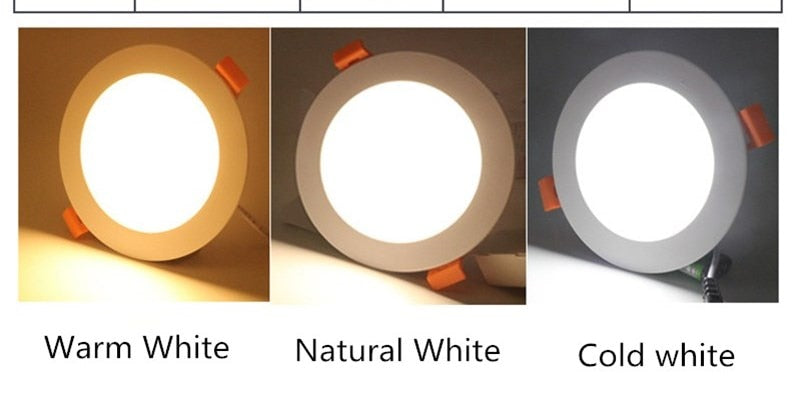 Led Downlight Recessed Kitchen Home Lamps 220V Ultra Thin Panel Lights 3W 5W 9W 12W 15W 18W LED Down Light Spot Led Ceiling Lamp