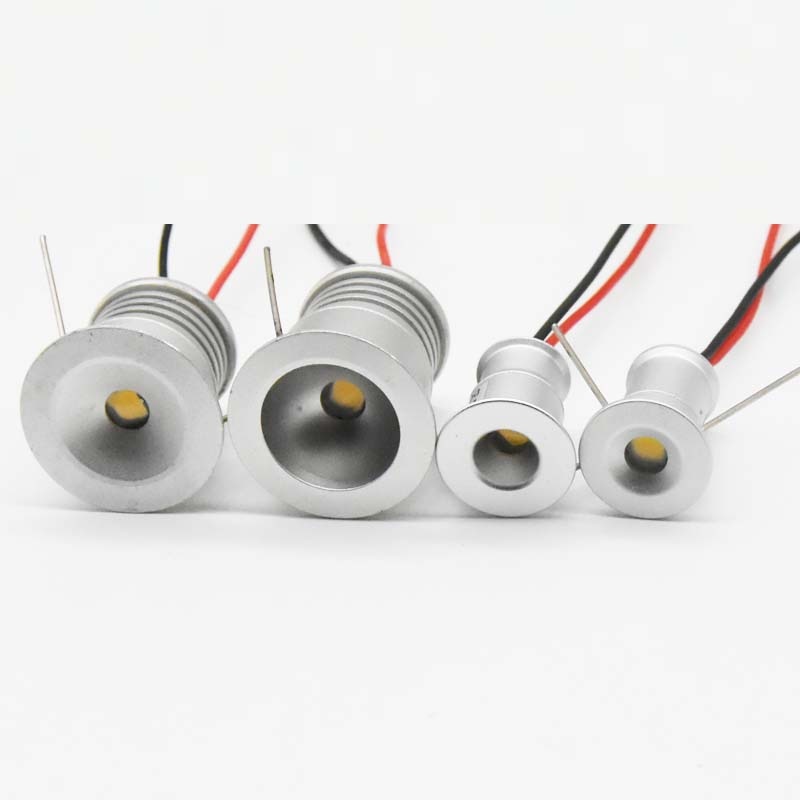 LED Downlight 1W 15mm 25mm 12V Mini Cabinet Stair Kitchen Ceiling Lighting Spot Deck Mirror Lamp DJ Sauna Boat Stage Spot Light