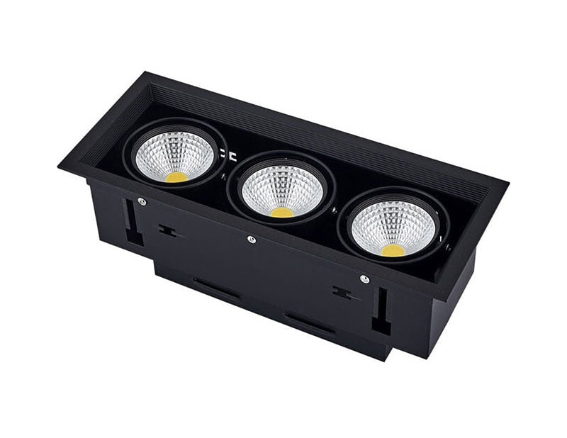 QIUBOSS Dimmable LED Downlights 220V for Living Room Recessed LED Ceiling Spotlights 20W COB Lighting Lights for Kitchen Bedroom