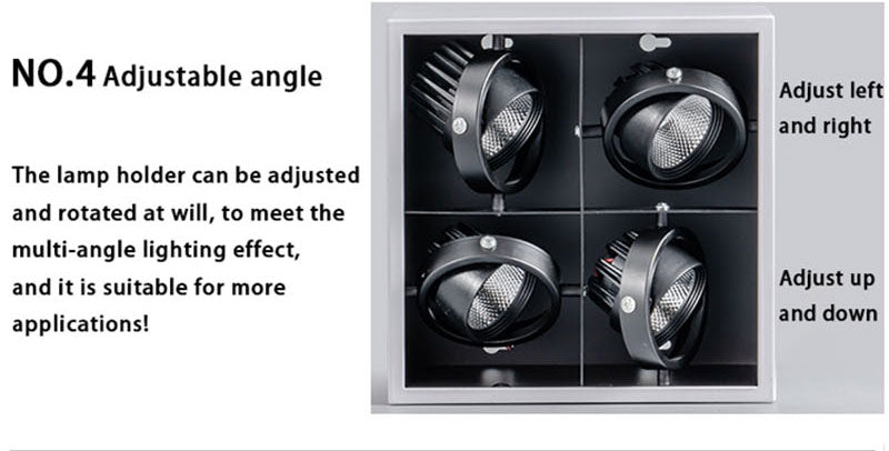 QIUBOSS Dimmable LED Downlights 220V for Living Room Recessed LED Ceiling Spotlights 20W COB Lighting Lights for Kitchen Bedroom