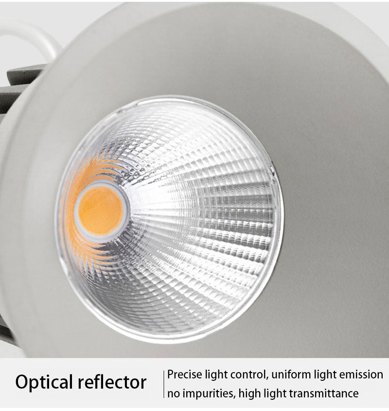 LED Round Recessed Dimmable Downlights 7W/9W/12W/15W COB LED Anti Glare Ceiling Spotlights AC90~260V Background Indoor Lighting