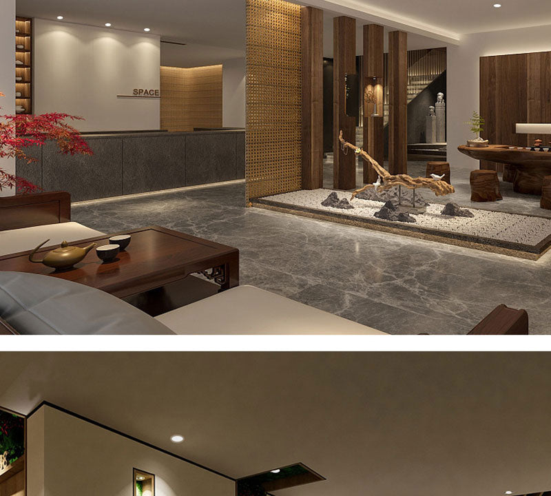 LED Round Recessed Dimmable Downlights 7W/9W/12W/15W COB LED Anti Glare Ceiling Spotlights AC90~260V Background Indoor Lighting