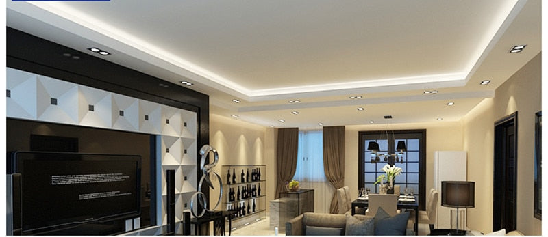 Super Bright LED Recessed Ceiling Lamp Square Downlight COB 7W 12W 24W 36W LED Spot light decoration led light AC 110V 220V