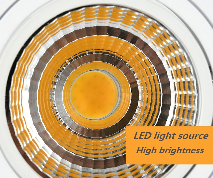 Recessed Square Dimmable LED Downlights 7W 9W 12W 15W 18W COB LED Ceiling Lamp Warm/Cold White LED Spot Lights Indoor Lighting