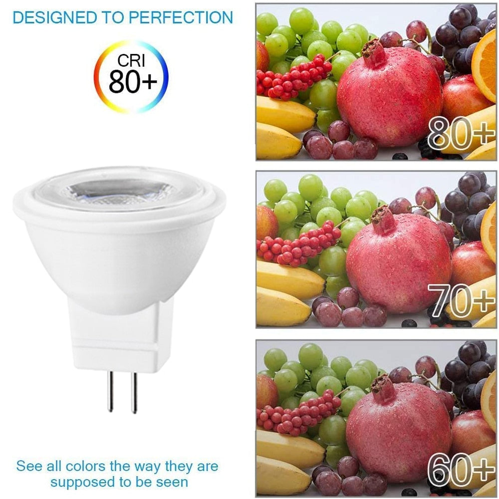 LED Lamp 5PCS MR11 2W 3LEDs Super Bright Mini LED SpotLight Downlight 12V 2835 SMD GU4 LED Bulb Lampada Replace Halogen Light