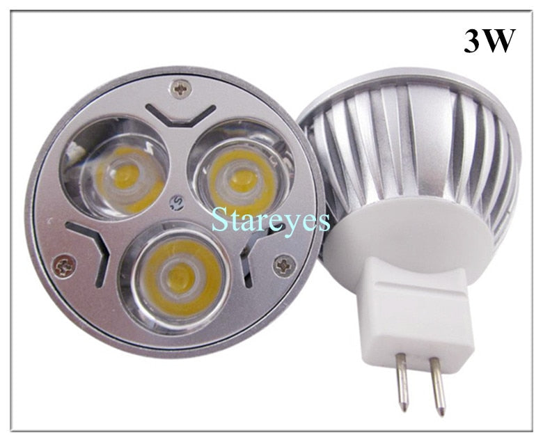 8 pcs Dimmable MR16 4W 3W AC&DC12V LED Spotlight lamp Downlight Bulb LED lamp LED Droplight Lighting LED light spot light