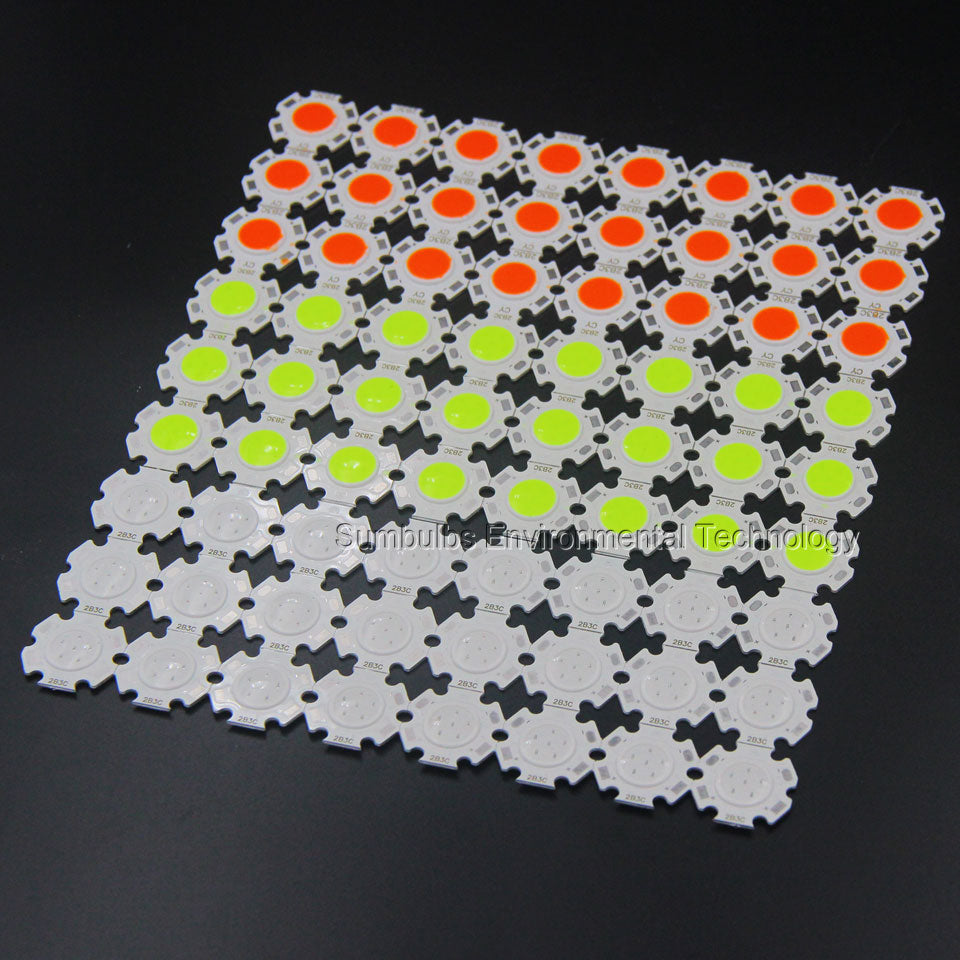 20pcs/lot Red Blue Green White 3W 5W 7W 20mm Round LED COB Chip On Board Emiter Lighting Source For Spot light Downlight