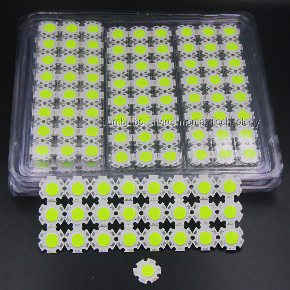 20pcs/lot Red Blue Green White 3W 5W 7W 20mm Round LED COB Chip On Board Emiter Lighting Source For Spot light Downlight