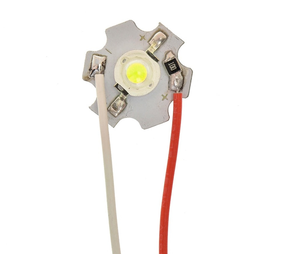 LED Chip 1W High Power 5pcs/lot LED Light Bead Al Board 20mm For Downlight Spotlight White Blue Green Red Purple Yellow DC 5V
