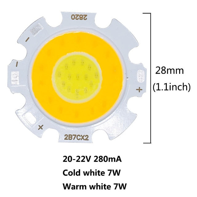 Two-color bulb Round 6W/10W/14W/20W/30W 10pcs Double bulbs LED COB Light lamp LED Bulb Chip SpotLight DownLight Diode Lamps