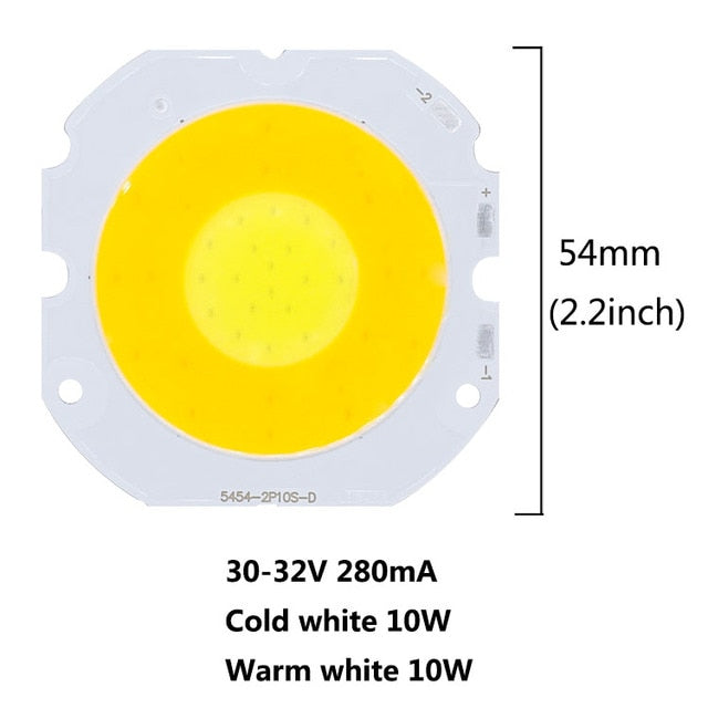 Two-color bulb Round 6W/10W/14W/20W/30W 10pcs Double bulbs LED COB Light lamp LED Bulb Chip SpotLight DownLight Diode Lamps