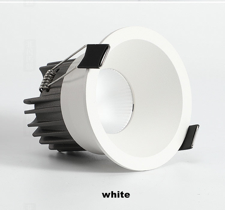 ACETIDE LED Dimmable Cob Spotlight Ceiling Light AC85-265V 7W 10W 12W 15W Aluminum Round Recessed Downlight
