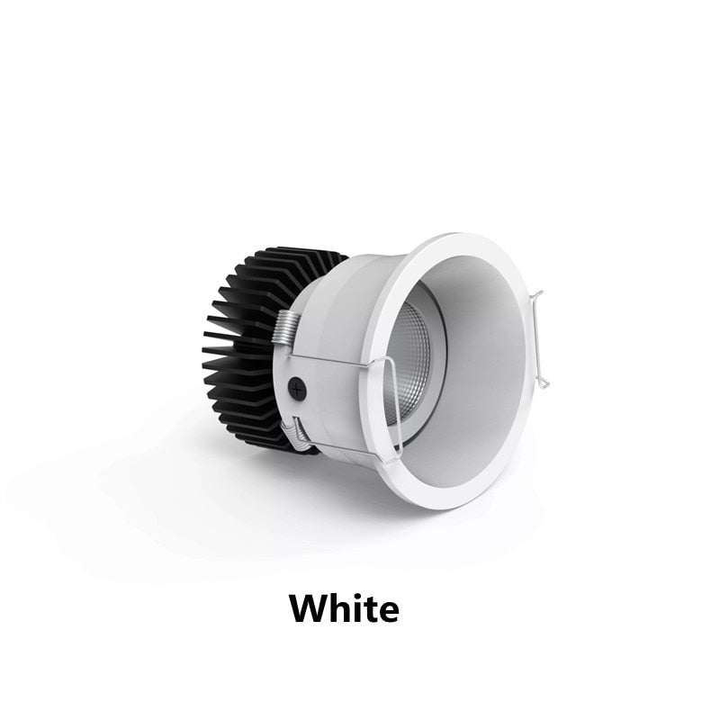 Dimmable LED Recessed Downlight 7W 12W 20W 24W Round COB Spot light AC85-265V Color 3000K 4000K 6000K For Indoor Ceiling Lamp