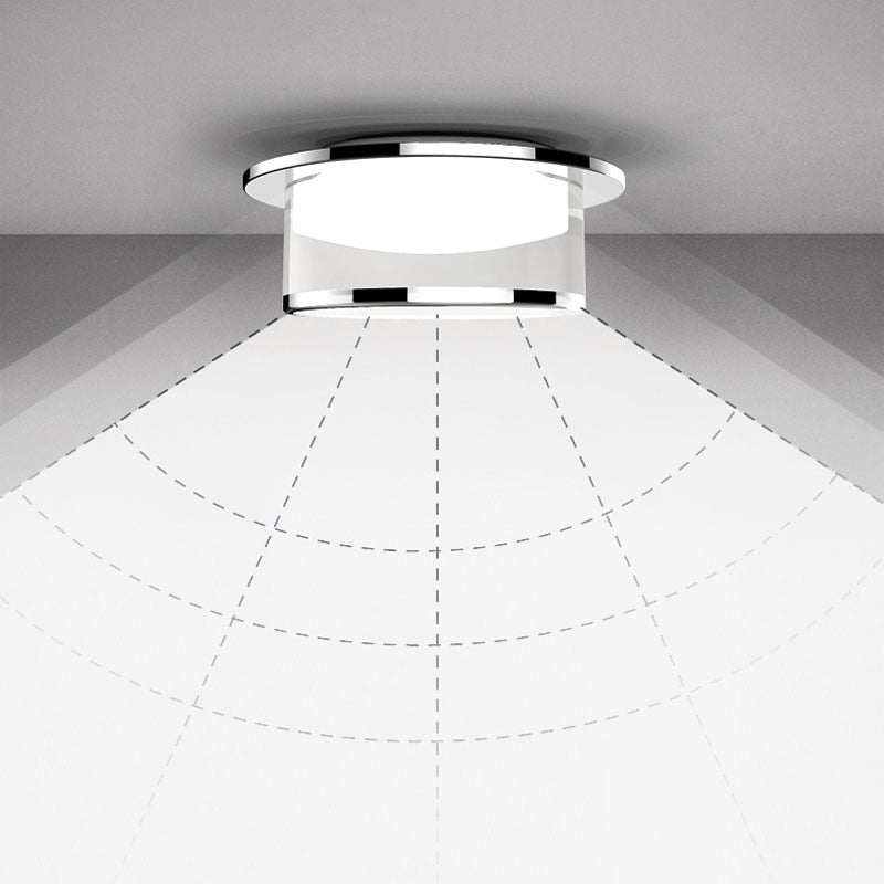 Crystal Recessed Ceiling Downlight lamp Led lights 220V 230V 5W 7W 9W 12w led spot lights Fixtures Indoor Lighting