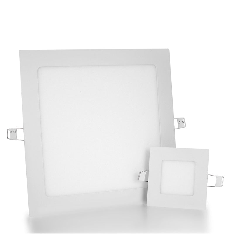 Dimmable LED Downlight 3W - 25W Square Ultra thin SMD 2835 Power Driver Ceiling Panel Lights Cool/Natural/Warm White