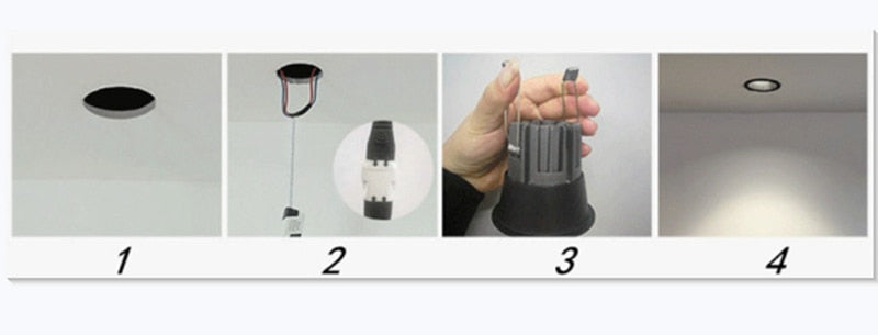 Dimmable COB LED Downlights 7W 9W 12W 15W Recessed LED Ceiling Spot Lights Warm White Nature White Cold White AC 110V 220V