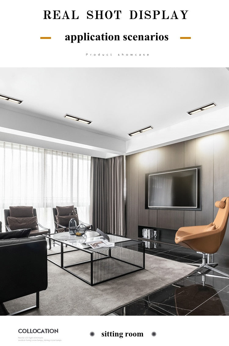 Recessed Square COB Dimmable LED Downlights 10W 20W 30W 40W LED Ceiling Spot Lights AC85V~265V LED Strip Lights Indoor Lighting