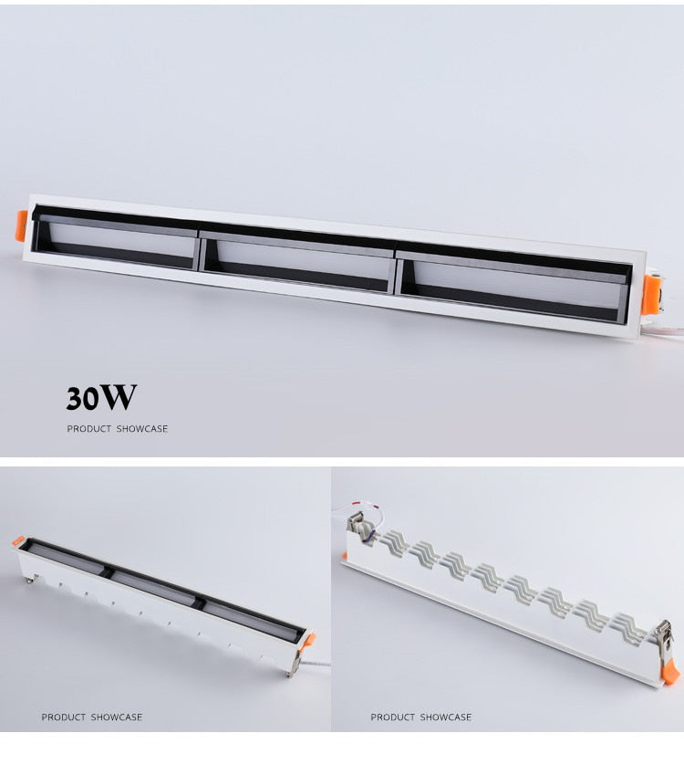 Recessed Square COB Dimmable LED Downlights 10W 20W 30W 40W LED Ceiling Spot Lights AC85V~265V LED Strip Lights Indoor Lighting