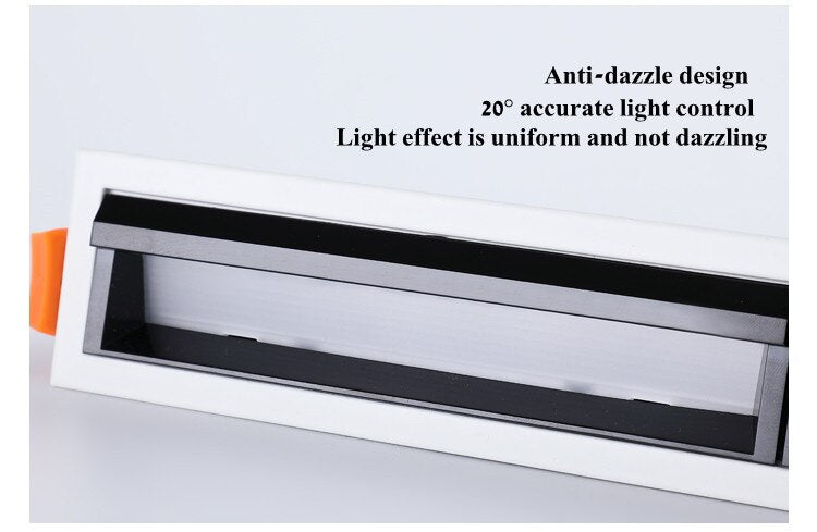 Recessed Square COB Dimmable LED Downlights 10W 20W 30W 40W LED Ceiling Spot Lights AC85V~265V LED Strip Lights Indoor Lighting