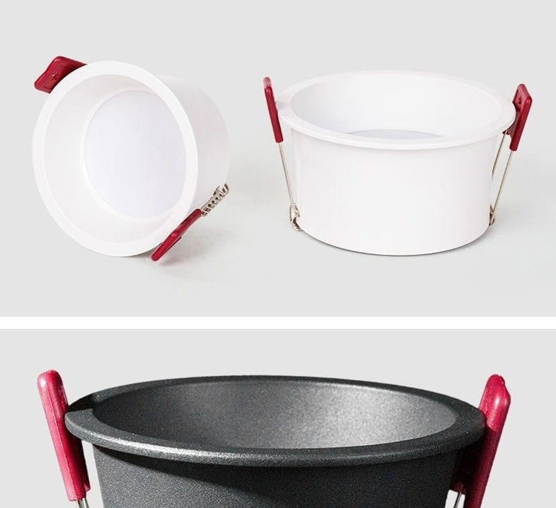 QIUBOSS Anti-glare LED Recessed Downlights 220V Dimmable Led Ceiling Light 7W 15W COB Lighting Lamp for Kitchen Bedroom Corridor