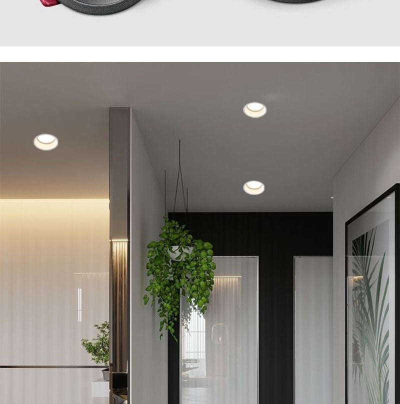 QIUBOSS Anti-glare LED Recessed Downlights 220V Dimmable Led Ceiling Light 7W 15W COB Lighting Lamp for Kitchen Bedroom Corridor