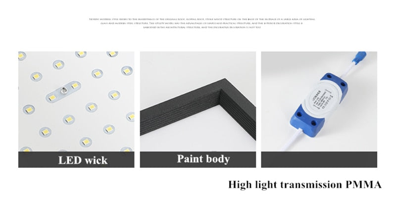 Square downlight embedded LED ultra-thin hole light ceiling grille bold lightAC85~265V 12W 18W 24W 30W