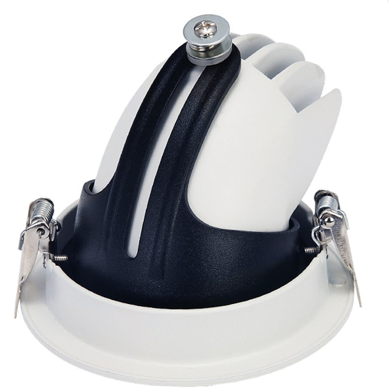 360 Angle Rotatable LED COB AC/DC 12V 24V Recessed Downlight 10W 15W 25W LED Ceiling Spot Light for Bathroom