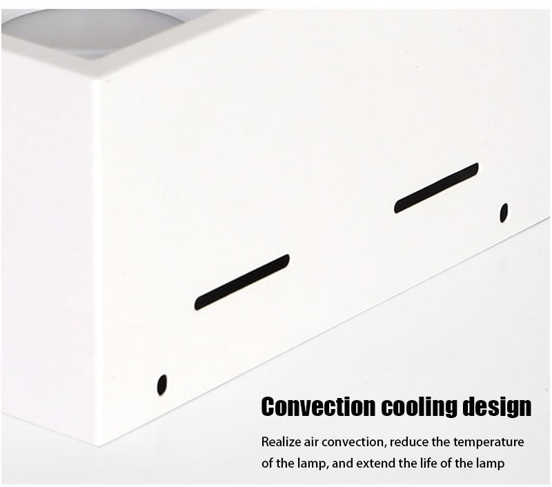 QIUBOSS Dimmable LED Surface Mounted Downlights 220V Led Ceiling Lights 10W 20W Spotlights COB Square Lighting Lamps for Bedroom