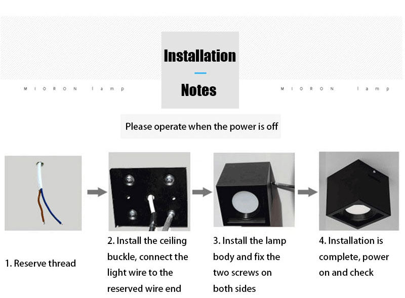 QIUBOSS Dimmable LED Surface Mounted Downlights 220V Led Ceiling Lights 10W 20W Spotlights COB Square Lighting Lamps for Bedroom