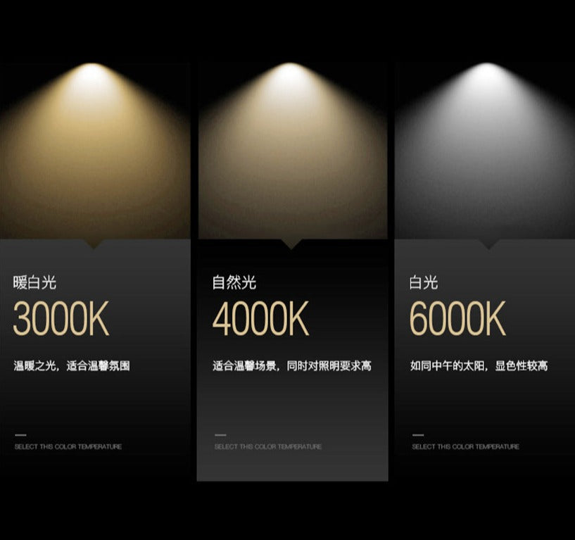 All Copper Nordic Open-hole Free Spotlights Ceiling Lamps Living Room Bedroom Downlights Aisle Gateway Balcony Bathroom Lights