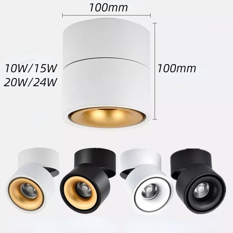 LED Dimmable Downlight 10W 12W 20W 24W 30W 36W LED Surface Mounted Spotlight LED Ceiling Lamp Lamps for Living Room