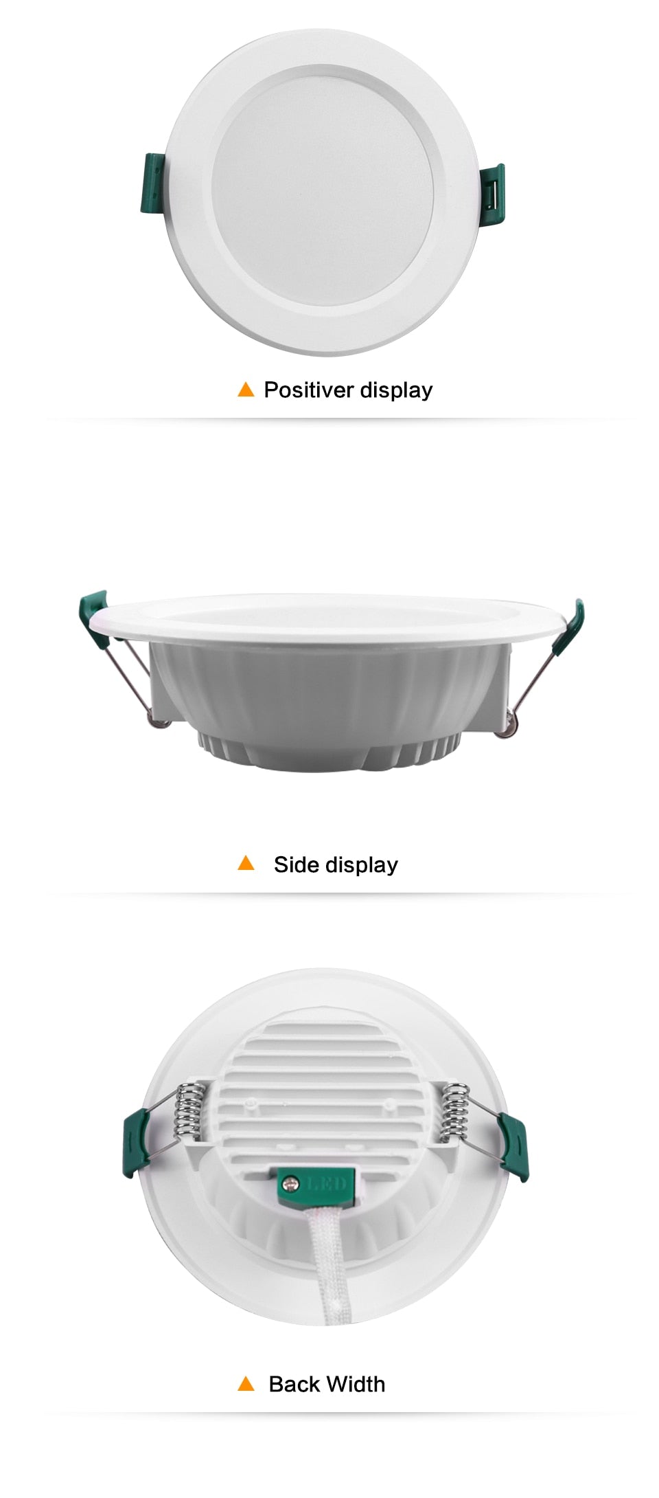 LED Downlight 5W 9W 15W 18W Round Recessed Lamp 110V 220V 230V 240V Led Light Ceiling Bedroom Kitchen Indoor LED Spot Lighting