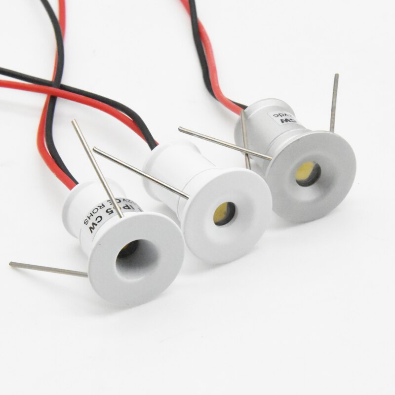 White Black 1W IP65 12V Mini LED Spotlight Stage Wedding Kitchen Cabinet Ceiling Spot Bulbs Light Stair Recessed Bulb Downlight