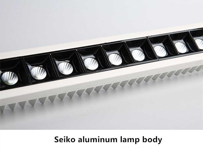 High Brightness Recessed Strip LED Ceiling Lights Dimmable COB LED Downlights AC85~265V LED Strip lamp Indoor Lighting
