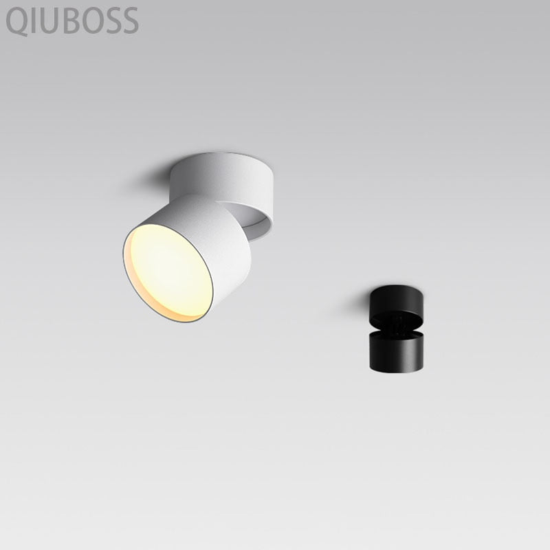 LED Downlights Round Folding Dimmable LED Ceiling Spotlights 7W/9W/12W/15W AC90-260V for Home and Commercial Lighting