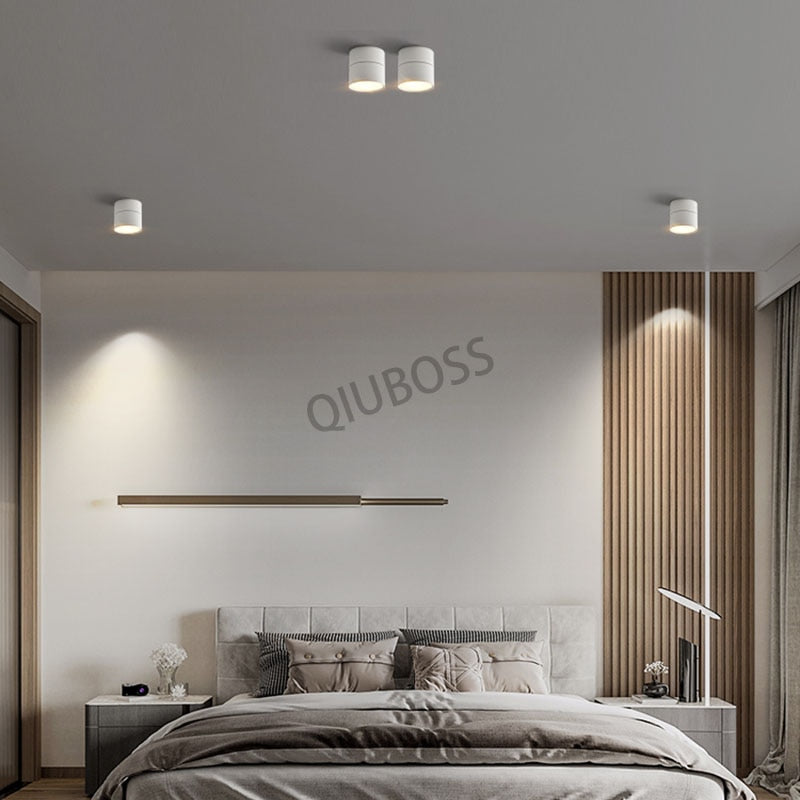 LED Downlights Round Folding Dimmable LED Ceiling Spotlights 7W/9W/12W/15W AC90-260V for Home and Commercial Lighting