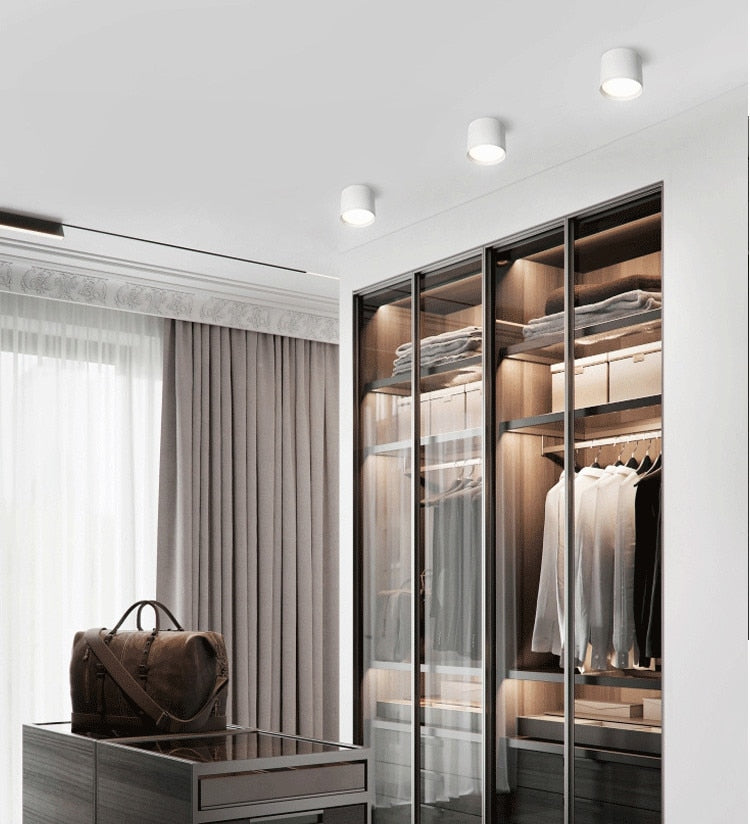 Dimmable Cylinder LED Downlights 6W 10W 12W 15W 22W COB Ceiling Spot Lights AC85~265V Backg Round Lamps Lndoor Lighting