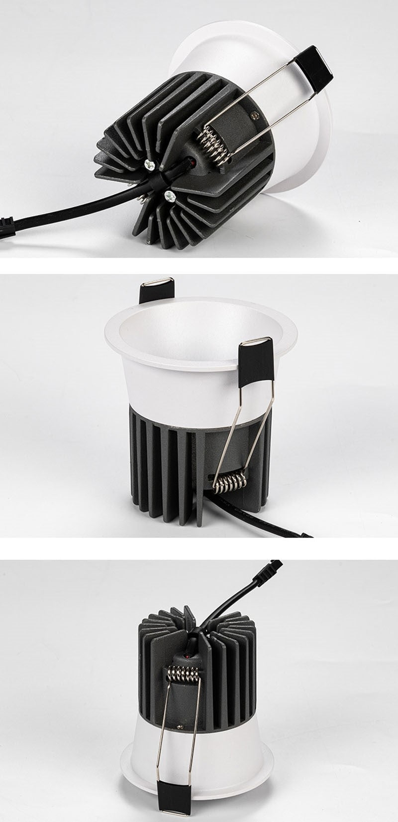 Dimmable Recessed Anti Glare COB LED Downlights 10W/15W LED Ceiling Spot Lights AC85~265V Background Lamps Indoor Lighting