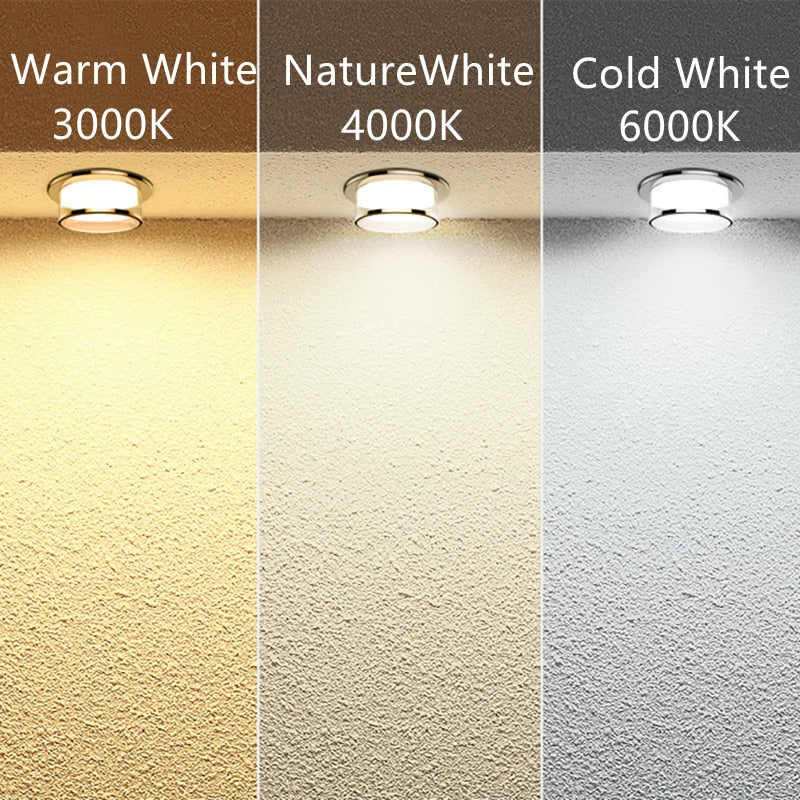 Downlight LED Recessed Light Crystal Stereoscopic Spotlight Modern Corridor Aisle Porch Bedroom Kitchen Ceiling Lamp AC110 220V