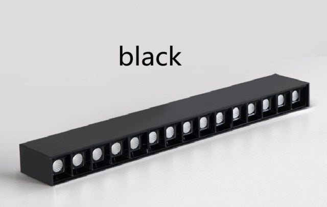 Dimmable Recessed Strip LED Ceiling Lights 10W 20W 30W 40W LED Downlights AC85~265V LED Strip Lamp Indoor Lighting