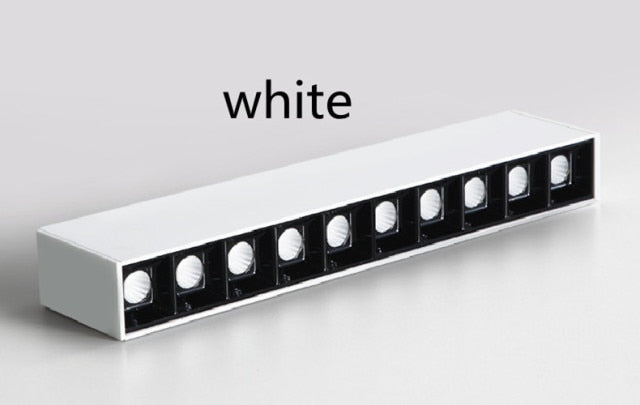 Dimmable Recessed Strip LED Ceiling Lights 10W 20W 30W 40W LED Downlights AC85~265V LED Strip Lamp Indoor Lighting