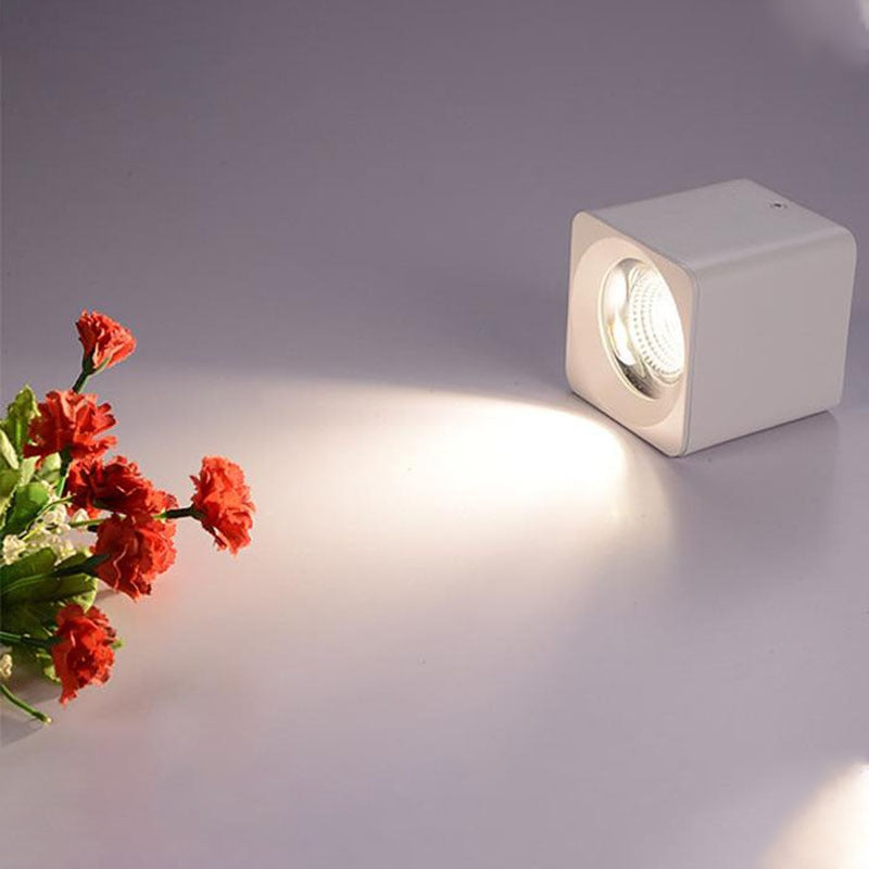 Square Dimmable COB LED Downlights 7W 9W 12W LED Ceiling Spot lights AC85~265V LED Ceiling Lamps Warm/Cold White Indoor Lighting