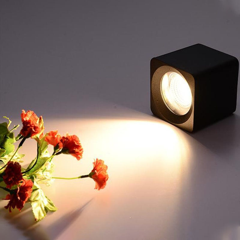 Square Dimmable COB LED Downlights 7W 9W 12W LED Ceiling Spot lights AC85~265V LED Ceiling Lamps Warm/Cold White Indoor Lighting